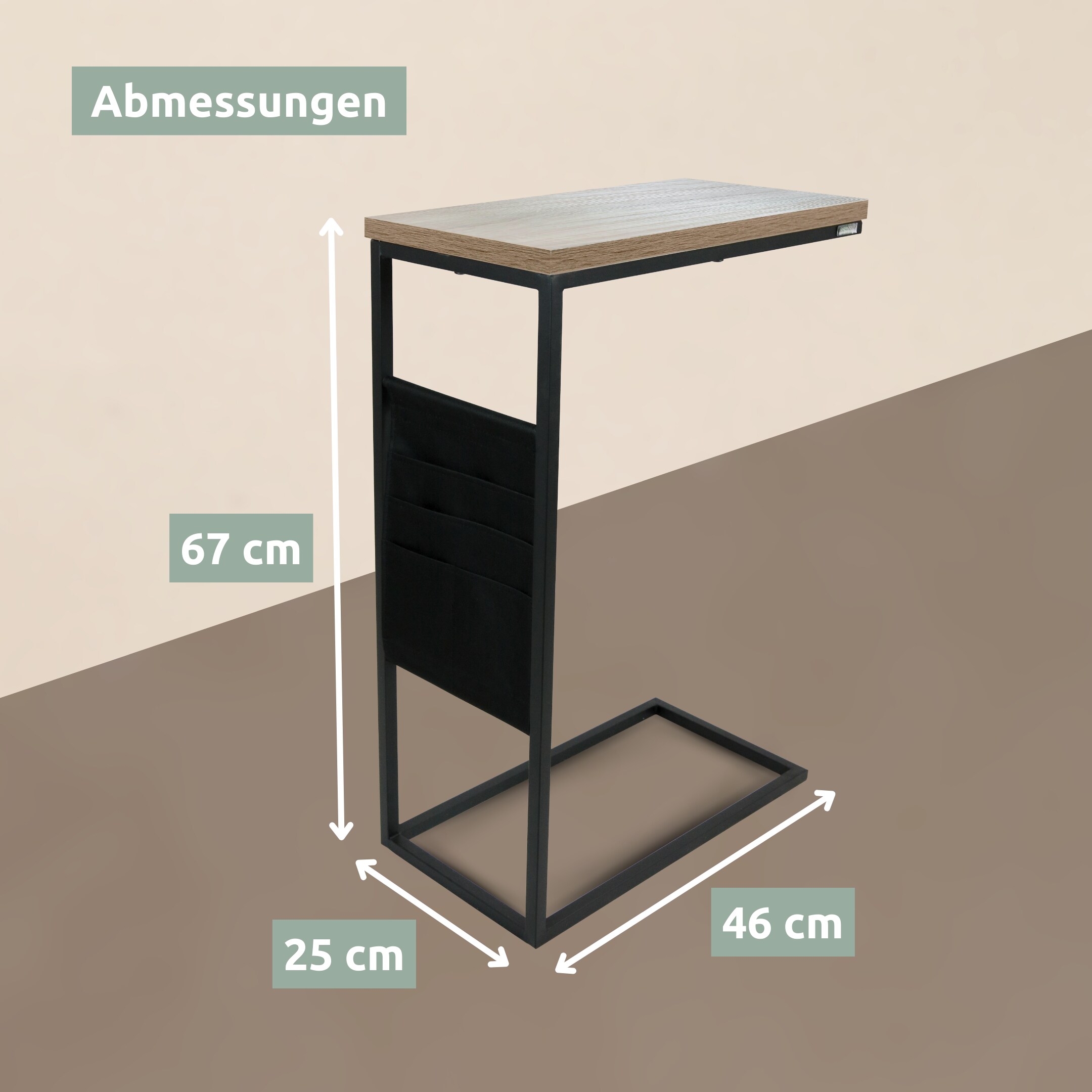 holz4home® Beistelltisch Eiche von holz4home® | Sonoma MDF