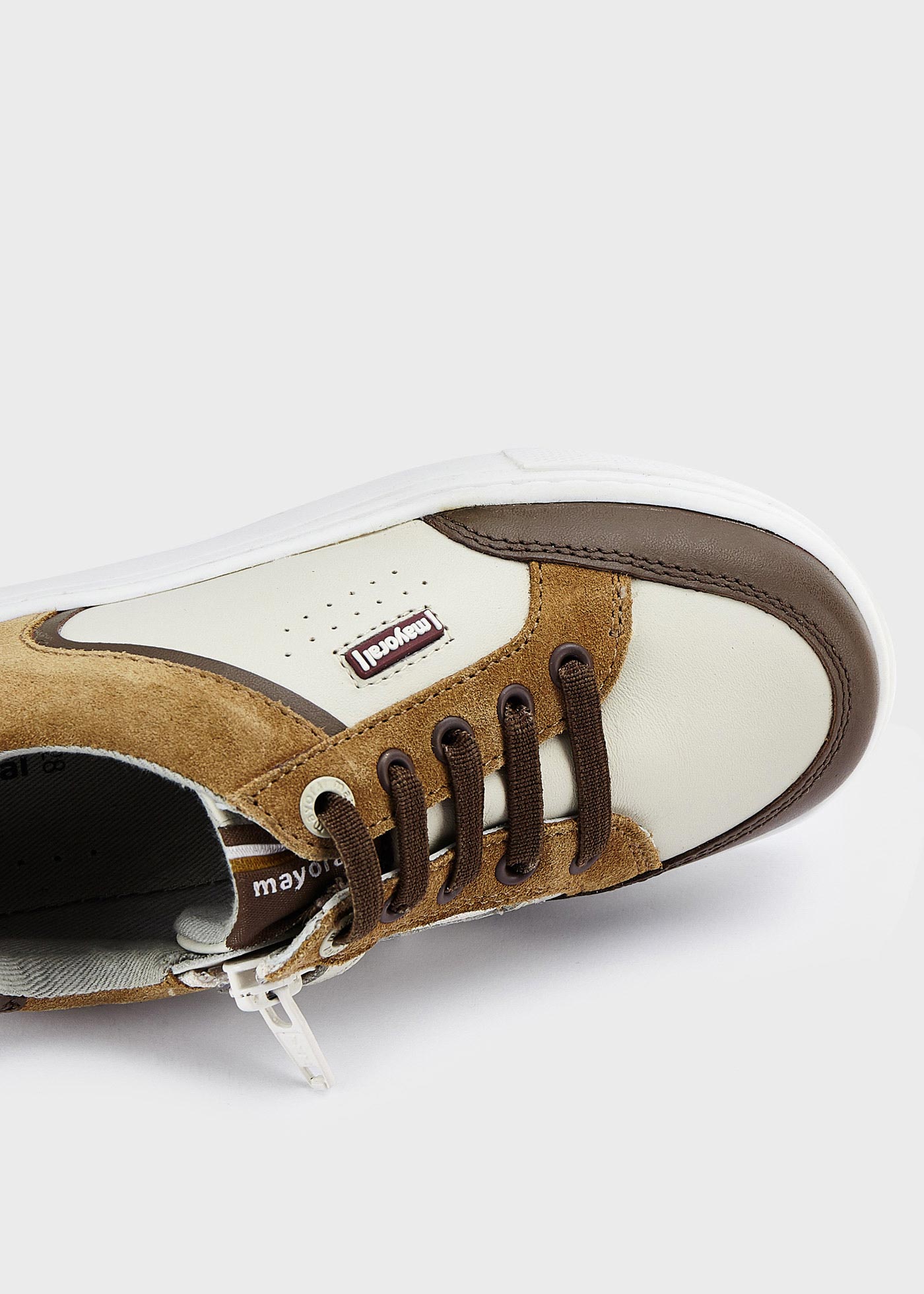 Sapatos esportivos infantis de couro