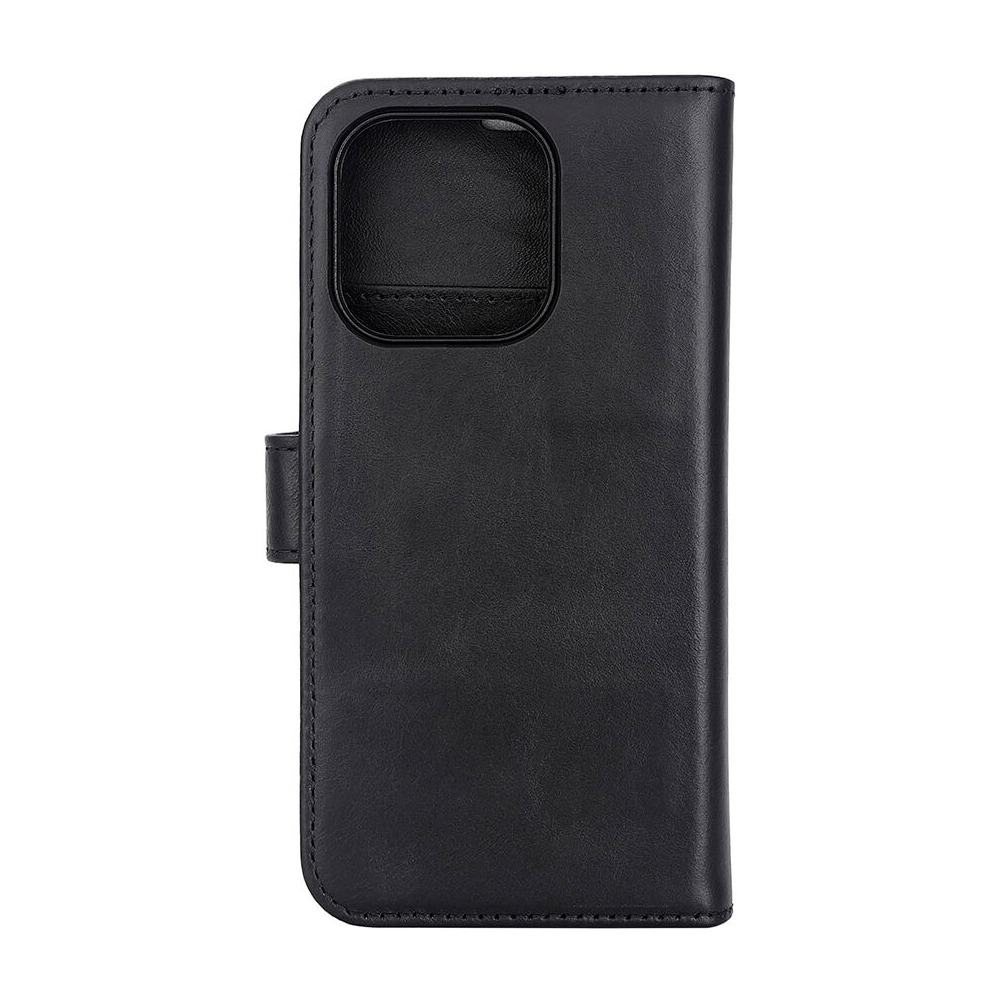 RadiCover iPhone 15 Pro Wallet Case 2i1 Anti-stråling Læder MagS Sort - 1 stk.