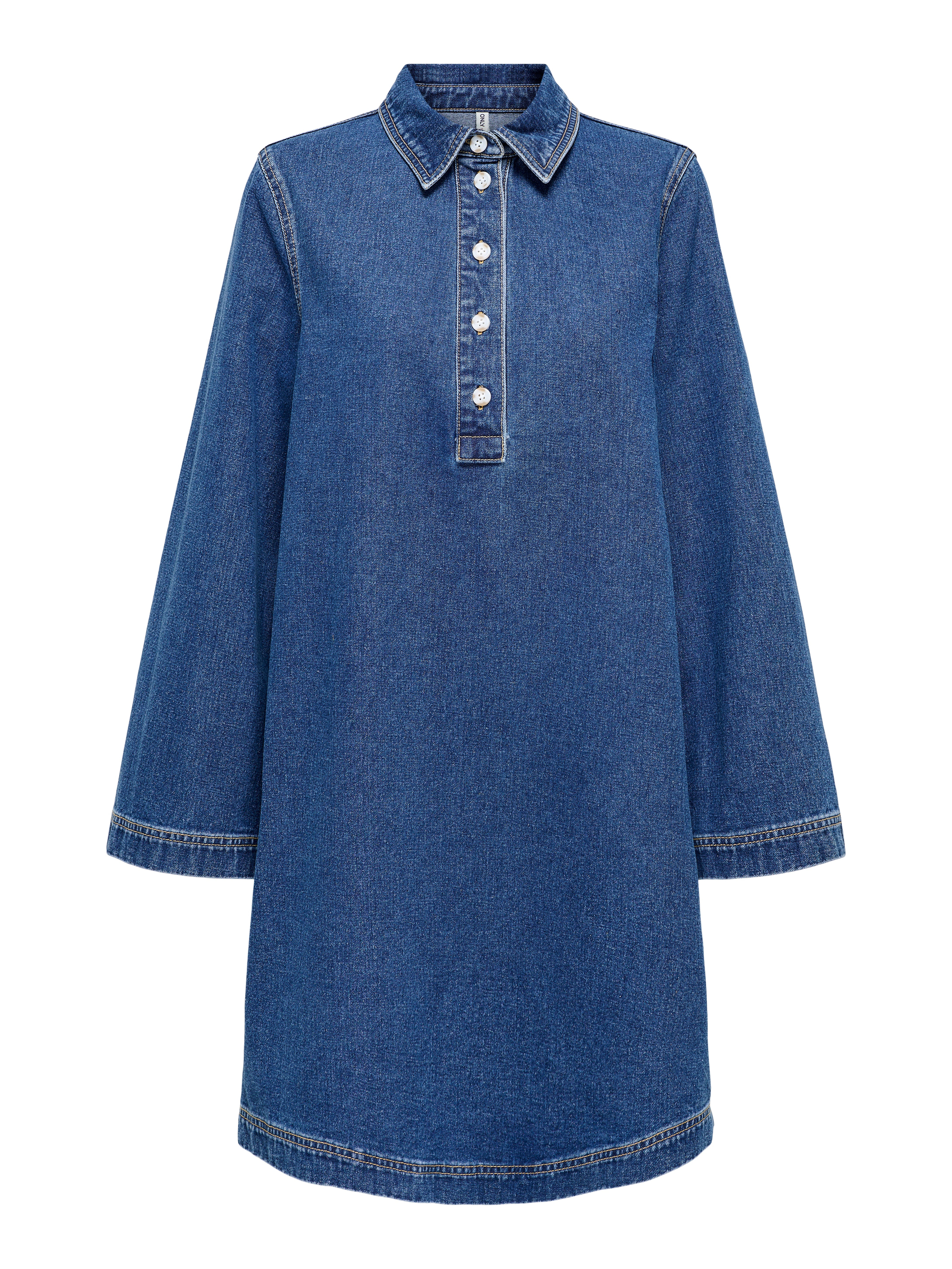 ONLFREYA Kurzes Kleid Medium Blue Denim