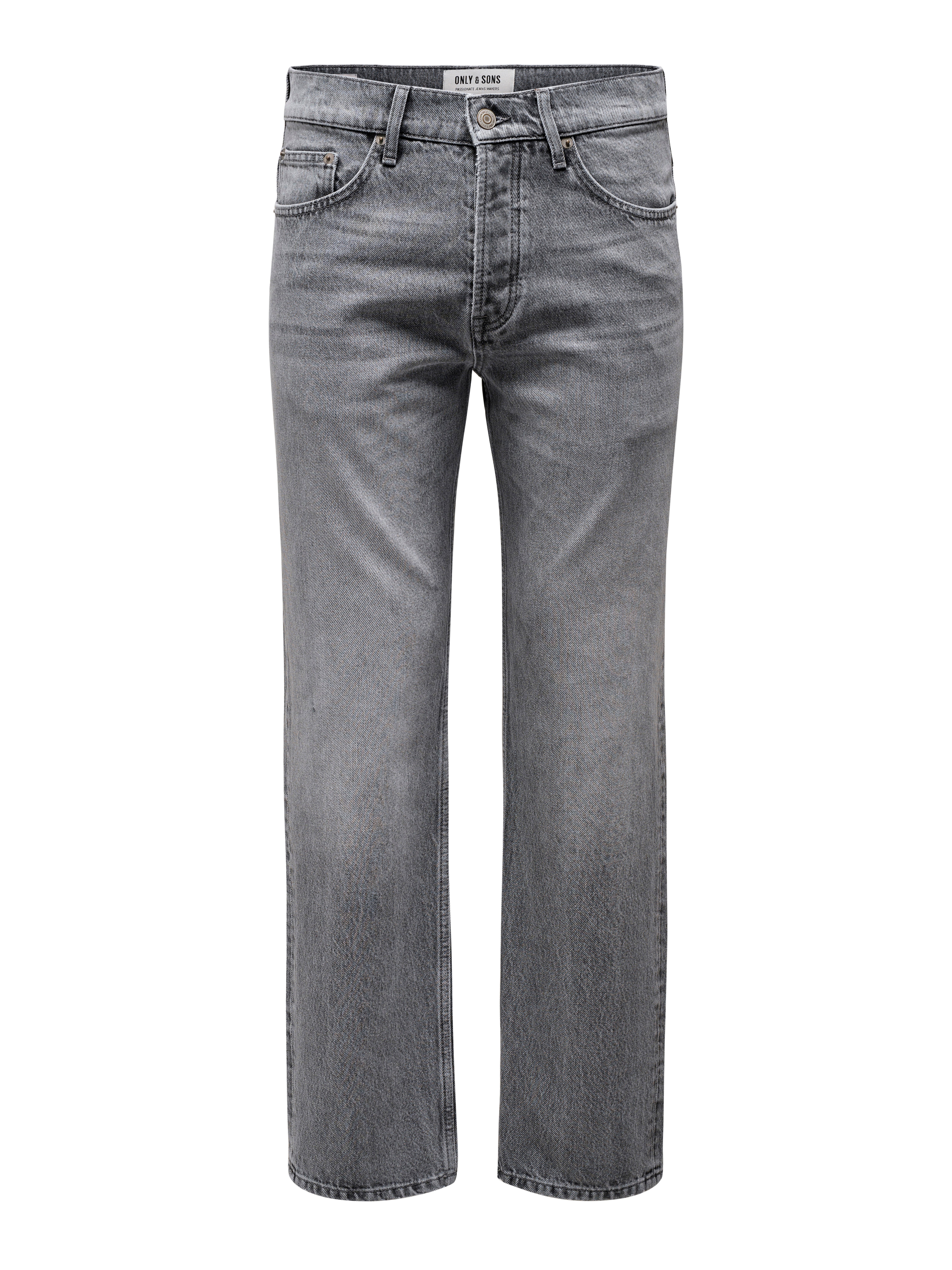 ONSEDGE Mid Rise Gerade geschnitten Jeans Medium Grey Denim