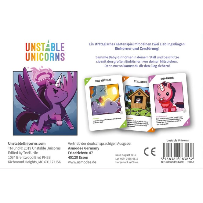 Unstable Unicorns - Kartenspiel
