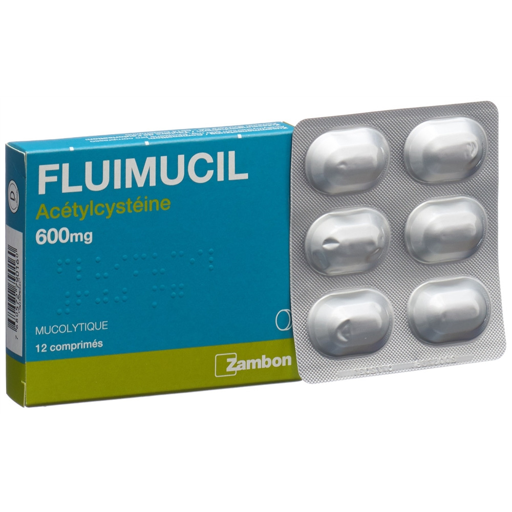 FLUIMUCIL Tabl 600 mg (D) Blist 12 Stk<br>12 Stück, Blister, Tablette, (D)