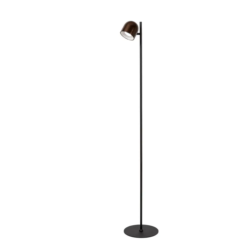 Lucide SKANSKA RECH Vloerlamp - Koffie