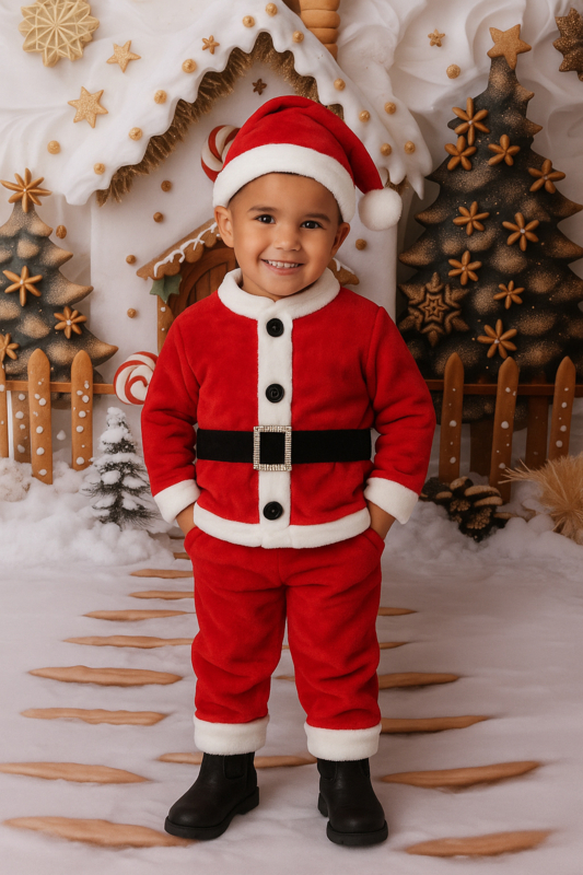 Here comes Santa Claus set - Rood