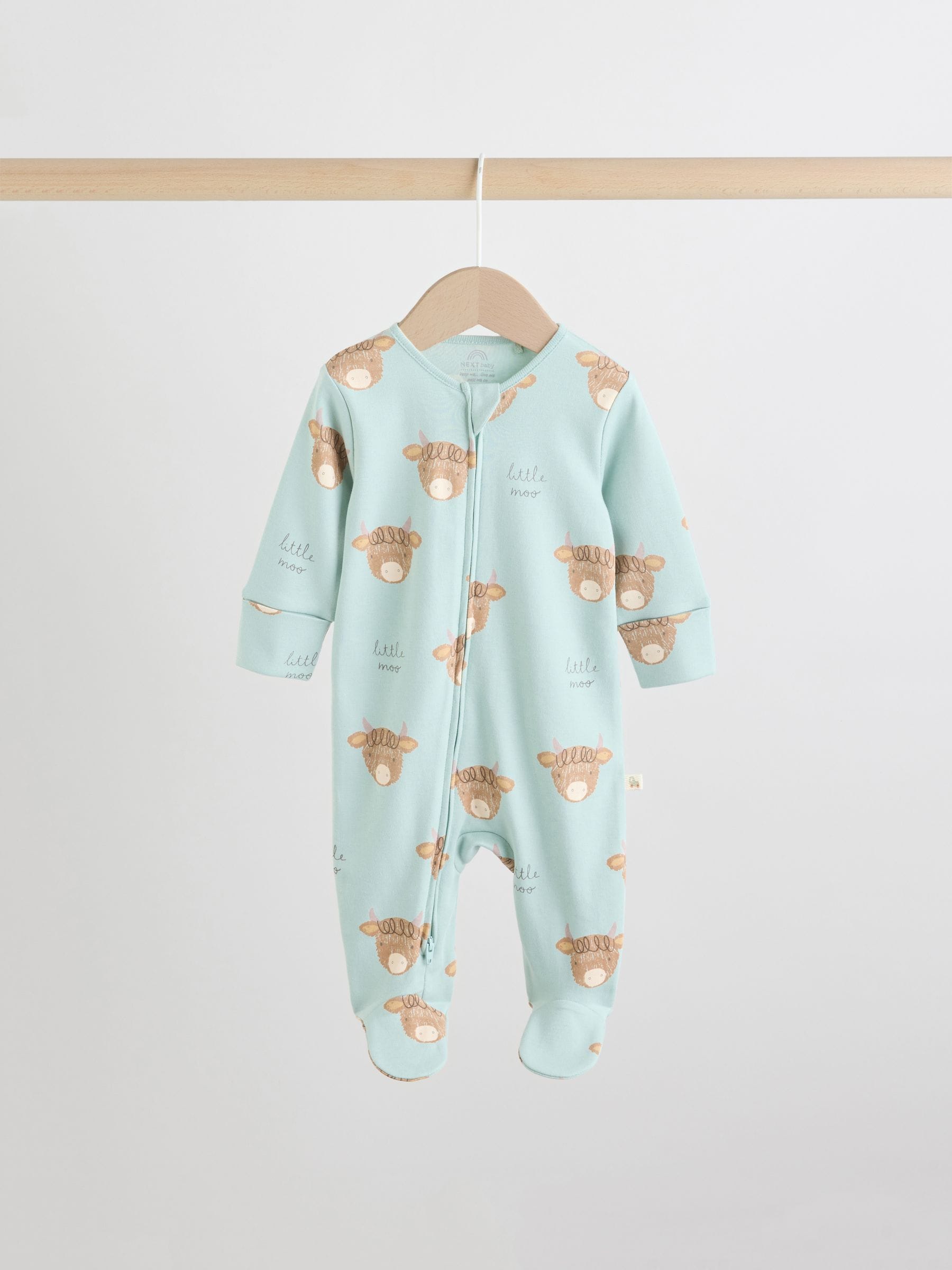 Mineraalkleurig - Verpakking van 4 Hamish-babypyjama's (0-2jr)