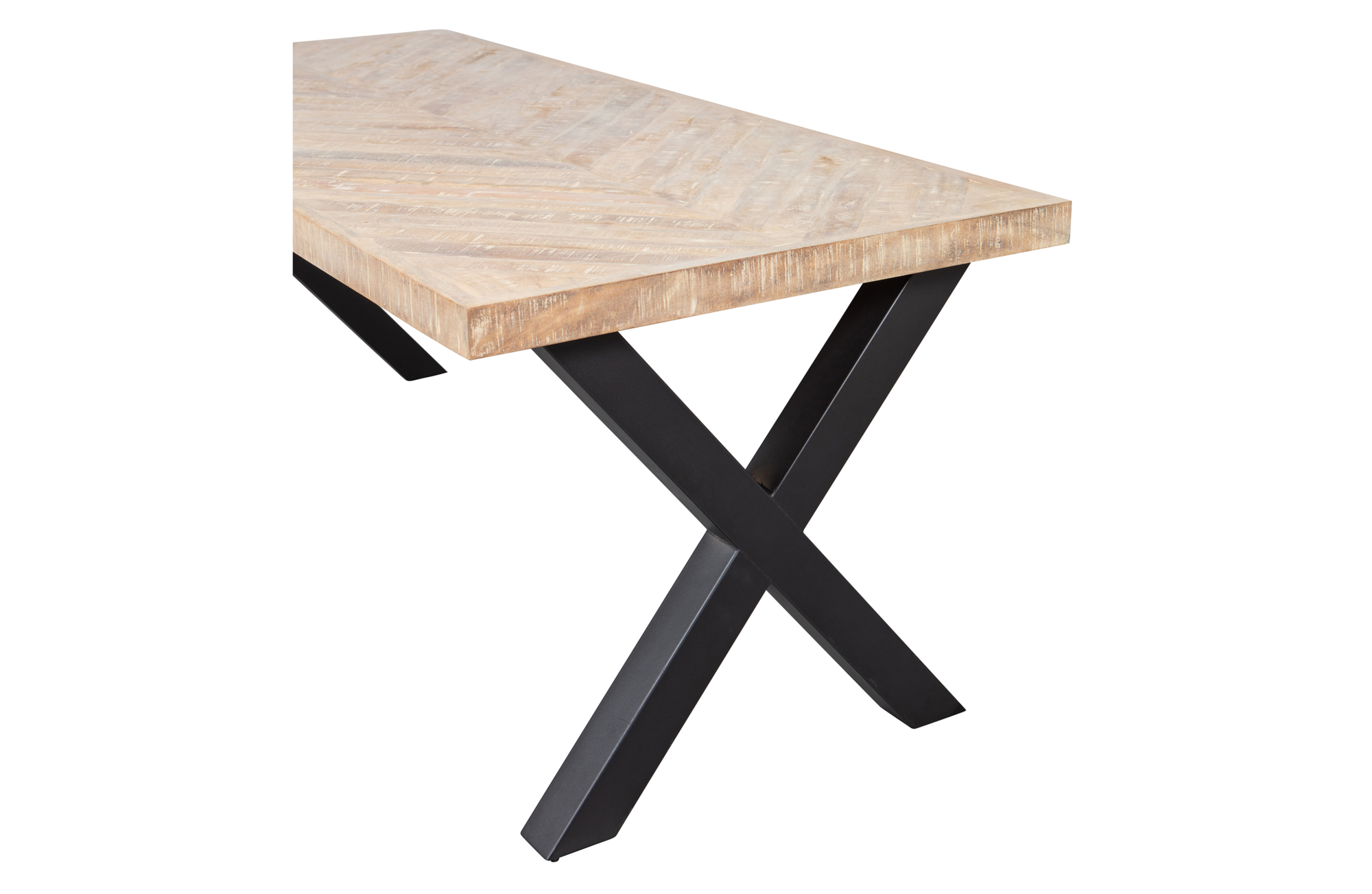 WOOOD tafel Tablo mango visgraat 180x90 Tablo Tafel Mango Visgraat 180x90 - Alkmaar poot