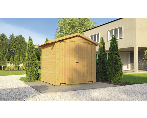 motorgarage weka La Cochera met vloer 240 x 273 cm gelakt
