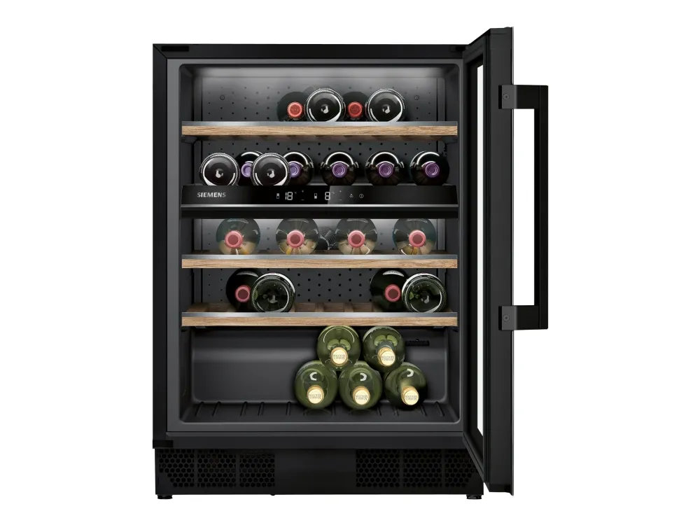 Siemens iQ500 KU21WAHG0 - Vinkøler - under køkkenbord - til indbygning - niche - bredde: 60 cm - dybde: 56 cm - højde: 82 cm - 120 liter - Klasse G
