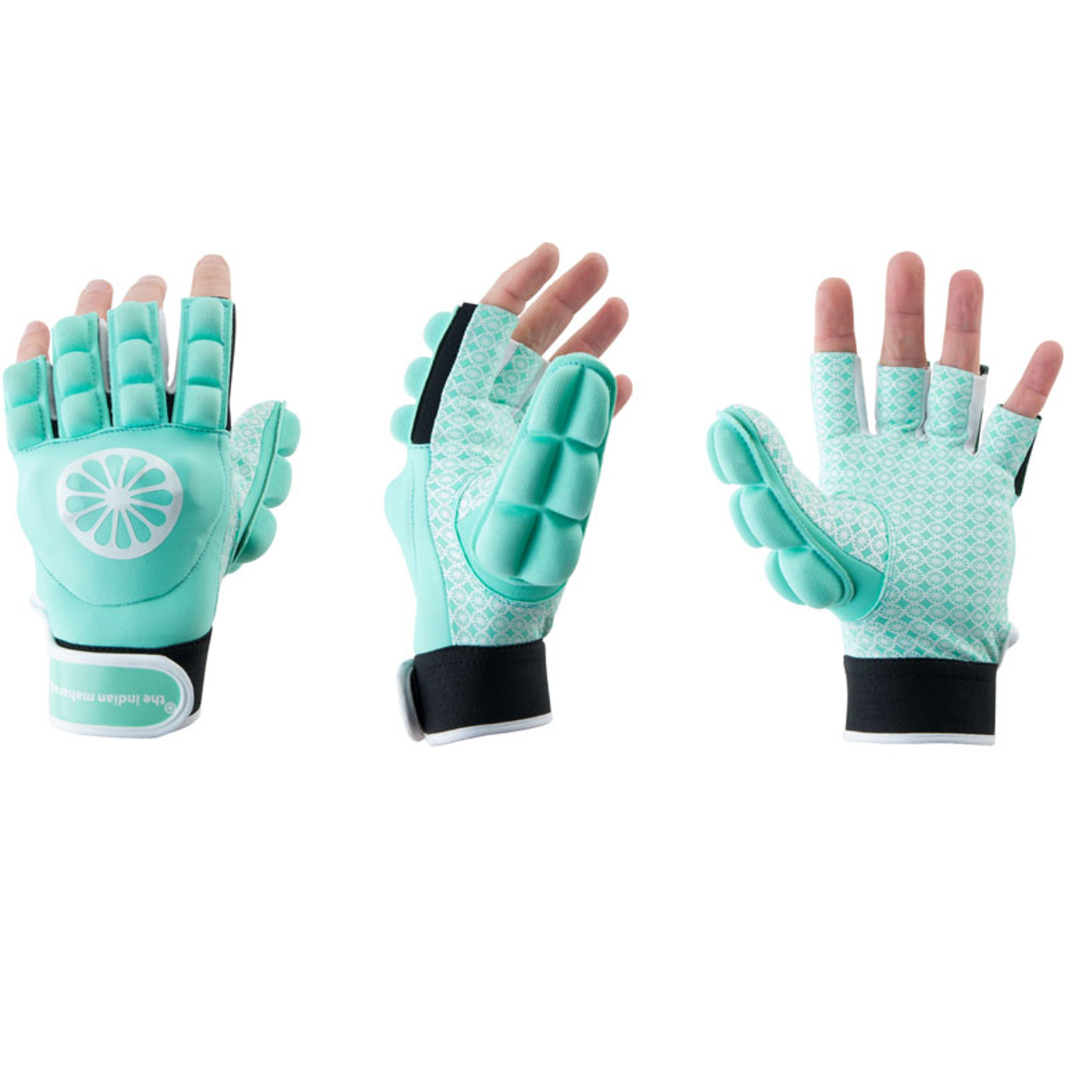 Indian Maharadja Handschoen Halve Vingers Links