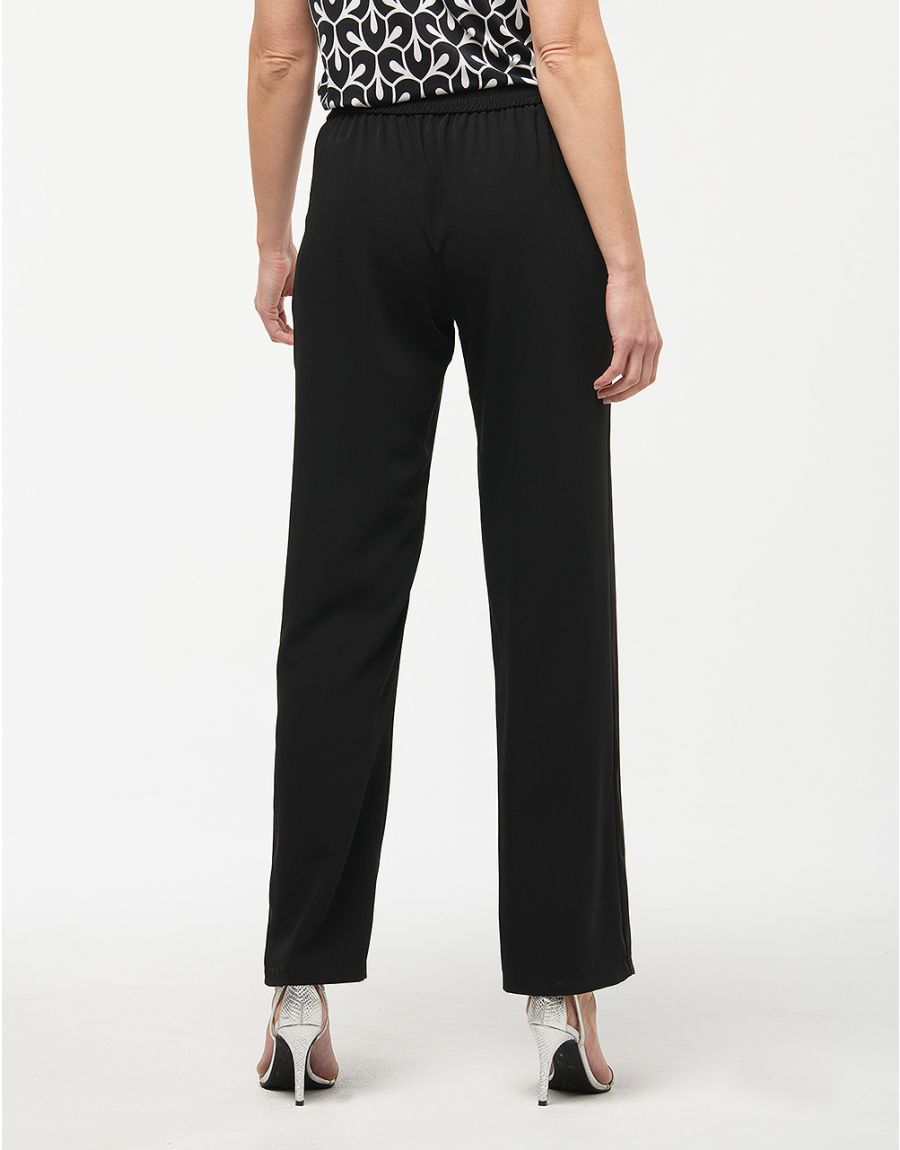 Pantalon noir boutonné
