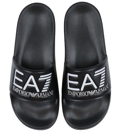 EA7 Badesandalen - Schwarz
