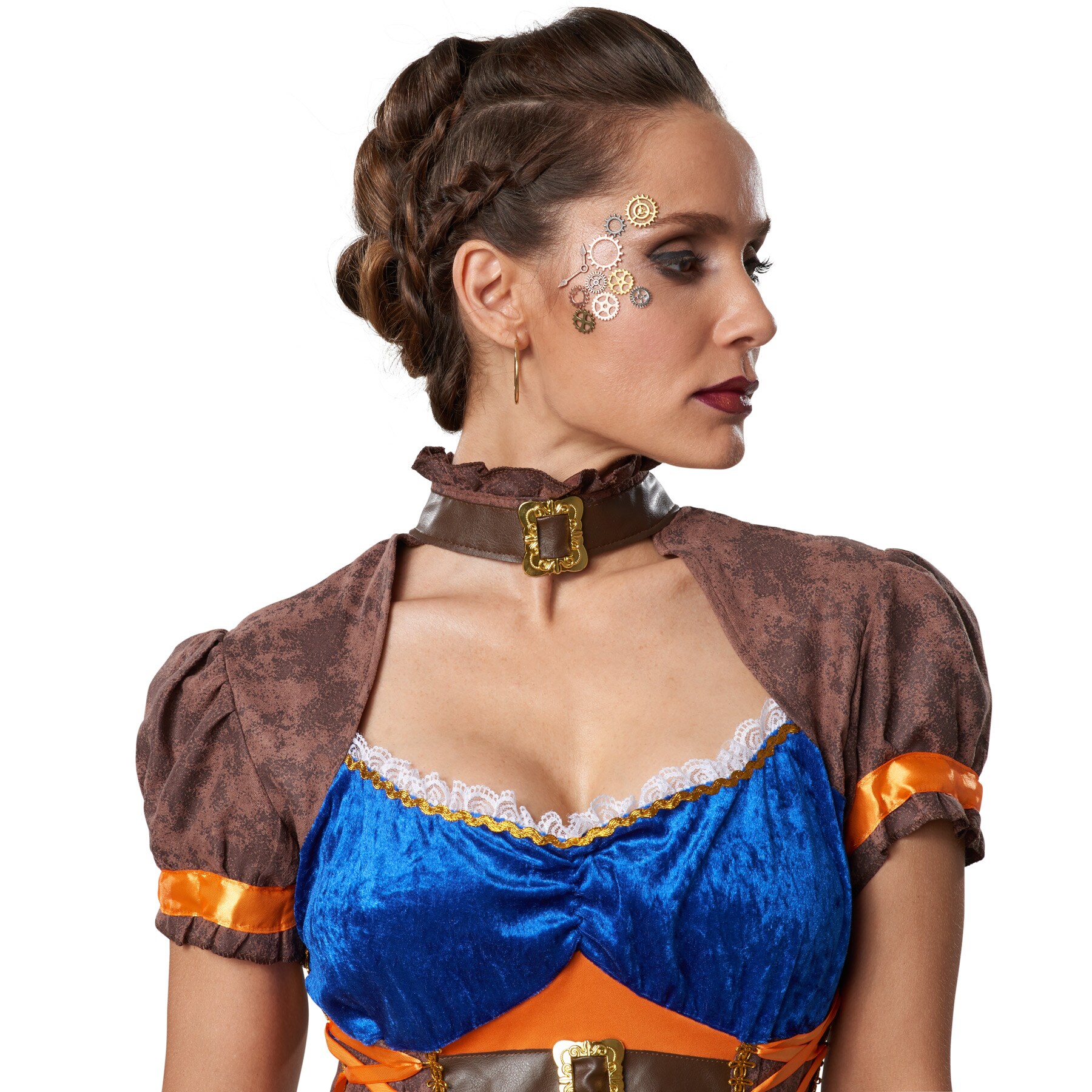 tectake® Frauenkostüm Steampunk Abenteurerin