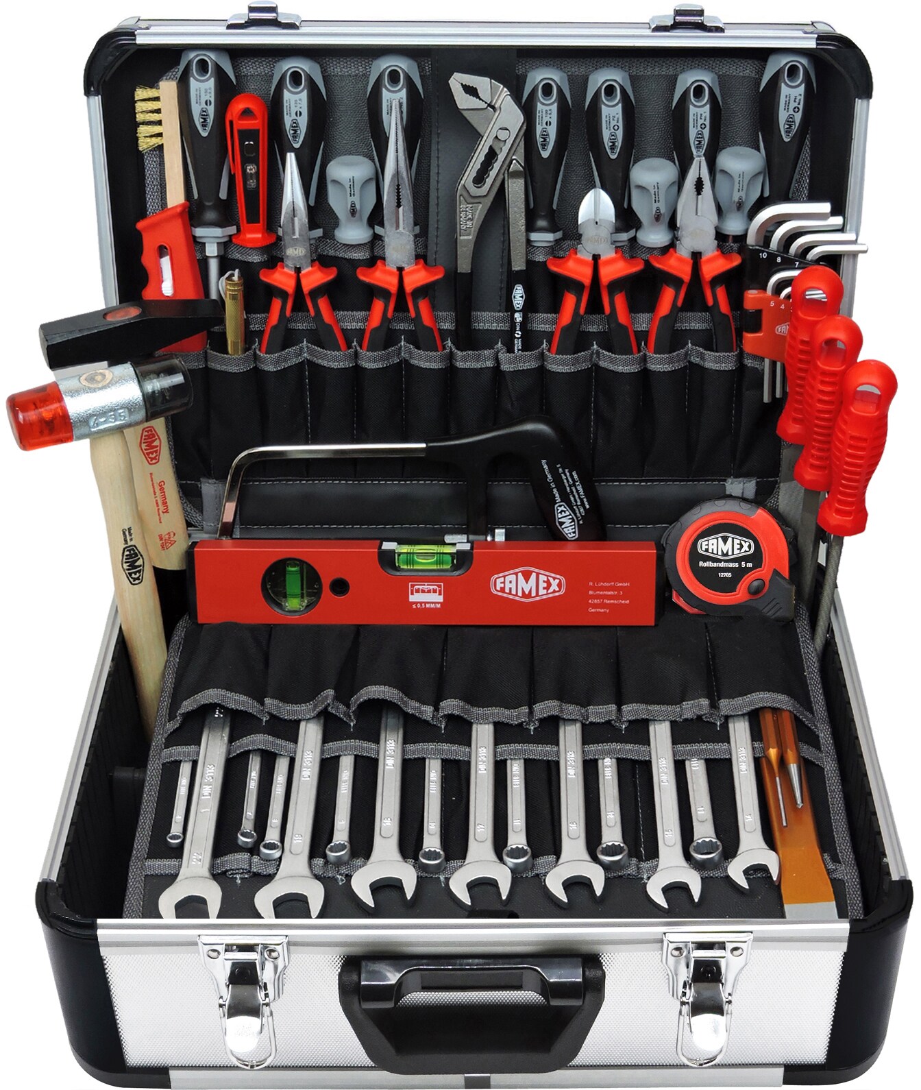FAMEX 440-93 Profi Werkzeugkoffer mit Werkzeug in Top-Qualität