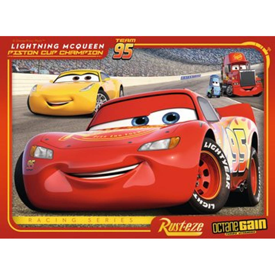 Ravensburger puzzelset Disney Cars 3 Let’s race! - 12 + 16 + 20 + 24 stukjes