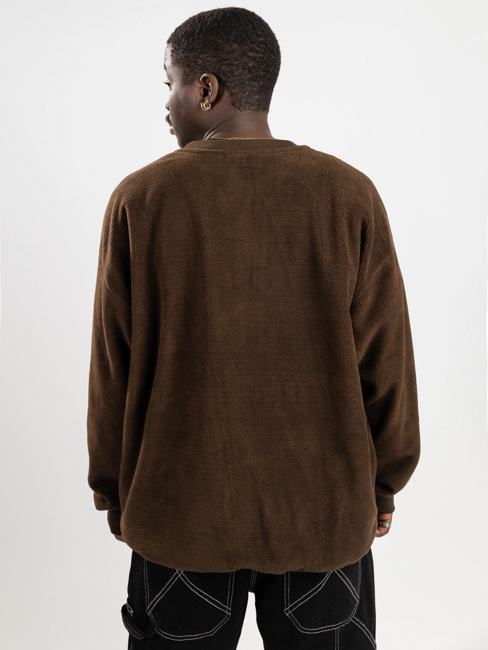 Volcom Too Kool Crew Sweater dark brown