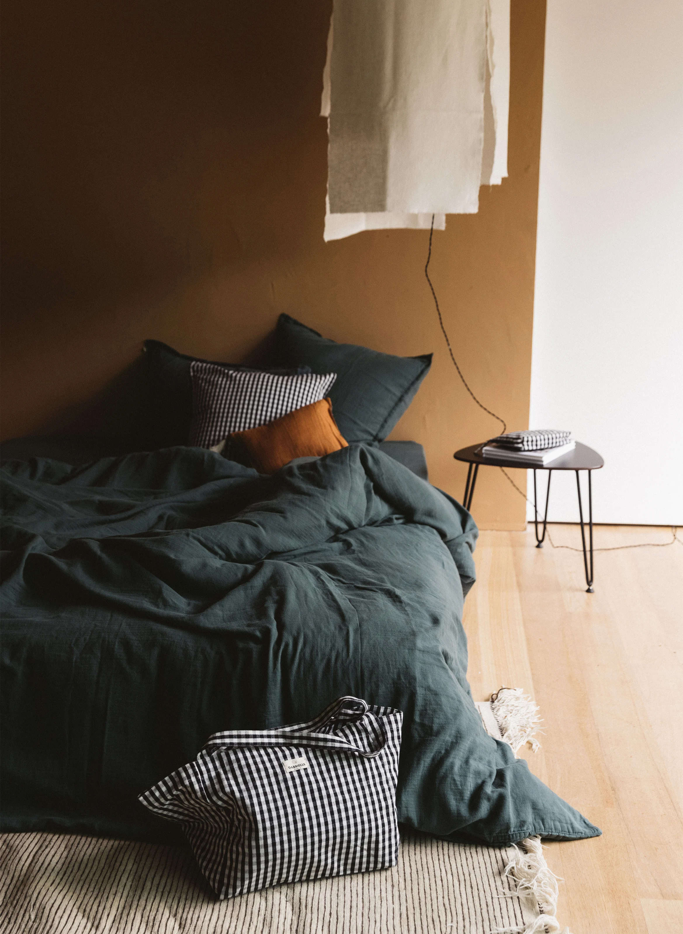 Taie d'oreiller en gaze de coton| Marron