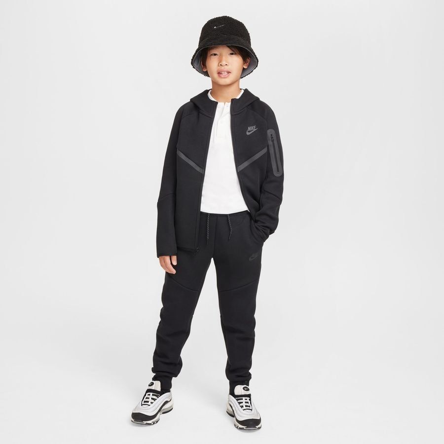 Nike Sweat à Capuche NSW Tech Fleece FZ 24 - Noir Enfant