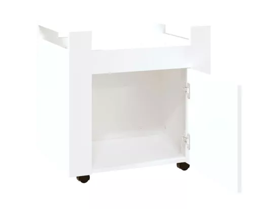Chariot de bureau Blanc 60x45x60 cm Bois d'ingénierie
