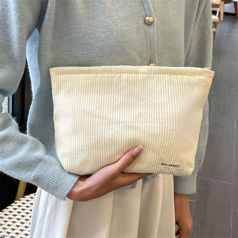 Milha - Corduroy make-uptas met letters en applicaties