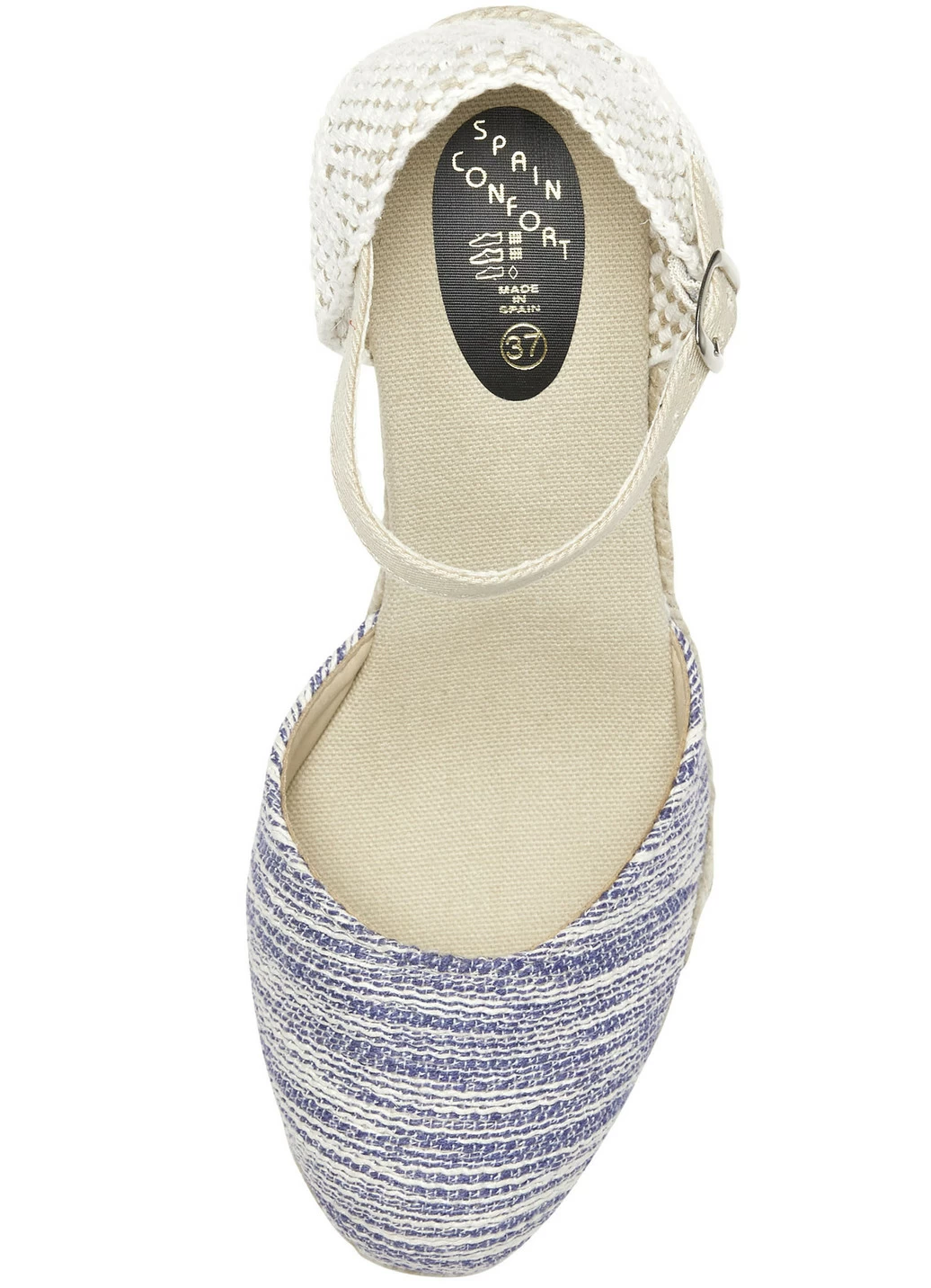 Sandalette aus Textilmaterial