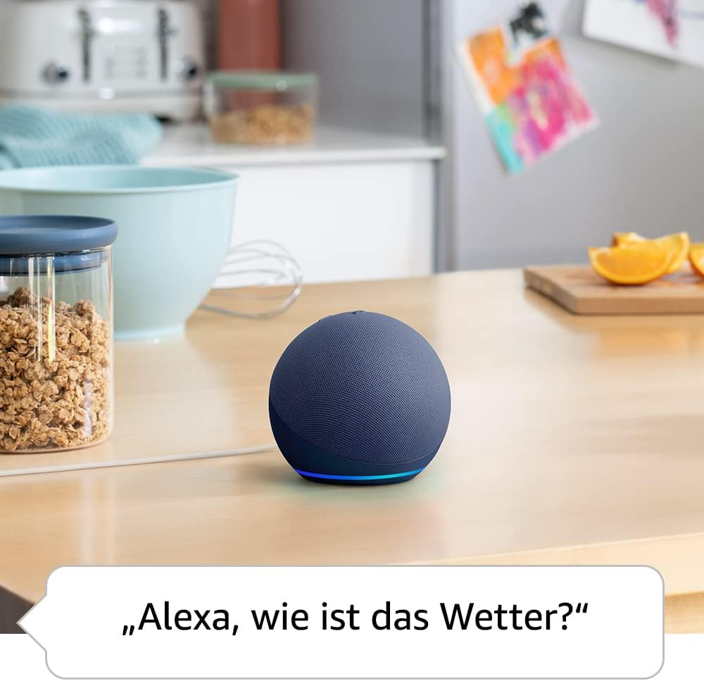 Echo Dot 5. Gen. Smart Speaker Lautsprecher mit WLAN / Bluetooth und Sprachsteuerung via Amazon Alexa (B09B8RF4PY) - Blau