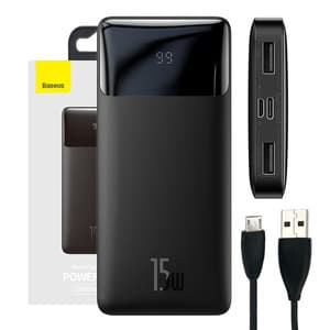 Powerbank Baseus Bipow 10000mAh, 15W (sort)