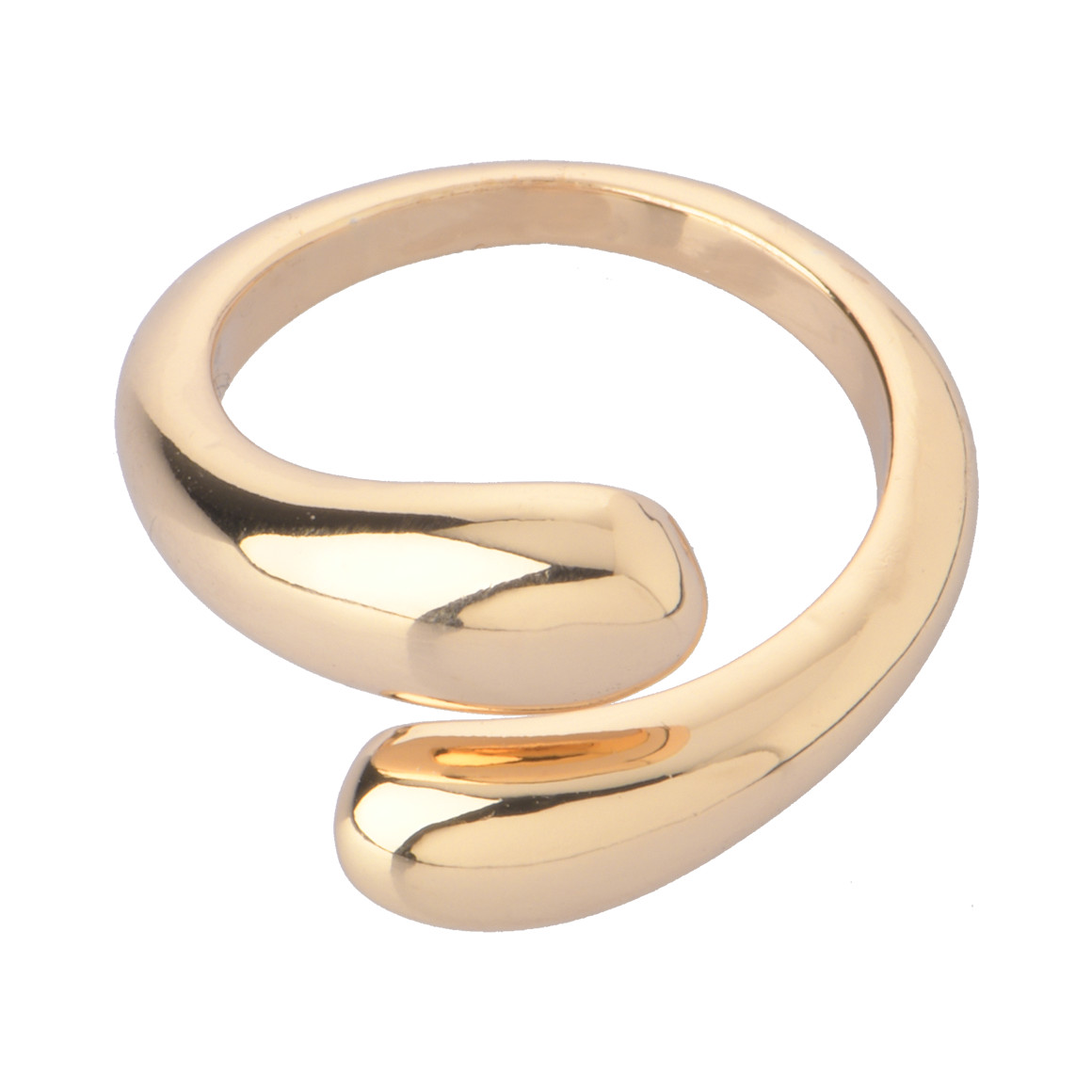 Damen Ring in offener Form gold