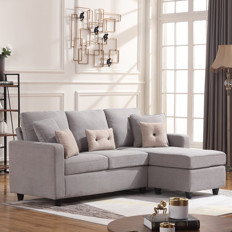 Campbelltown 78.5&prime;&prime; Wide Reversible Sofa & Chaise With Ottoman