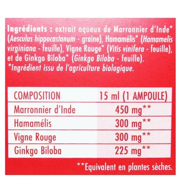 Superdiet Quatuor Circulation 30 ampoules