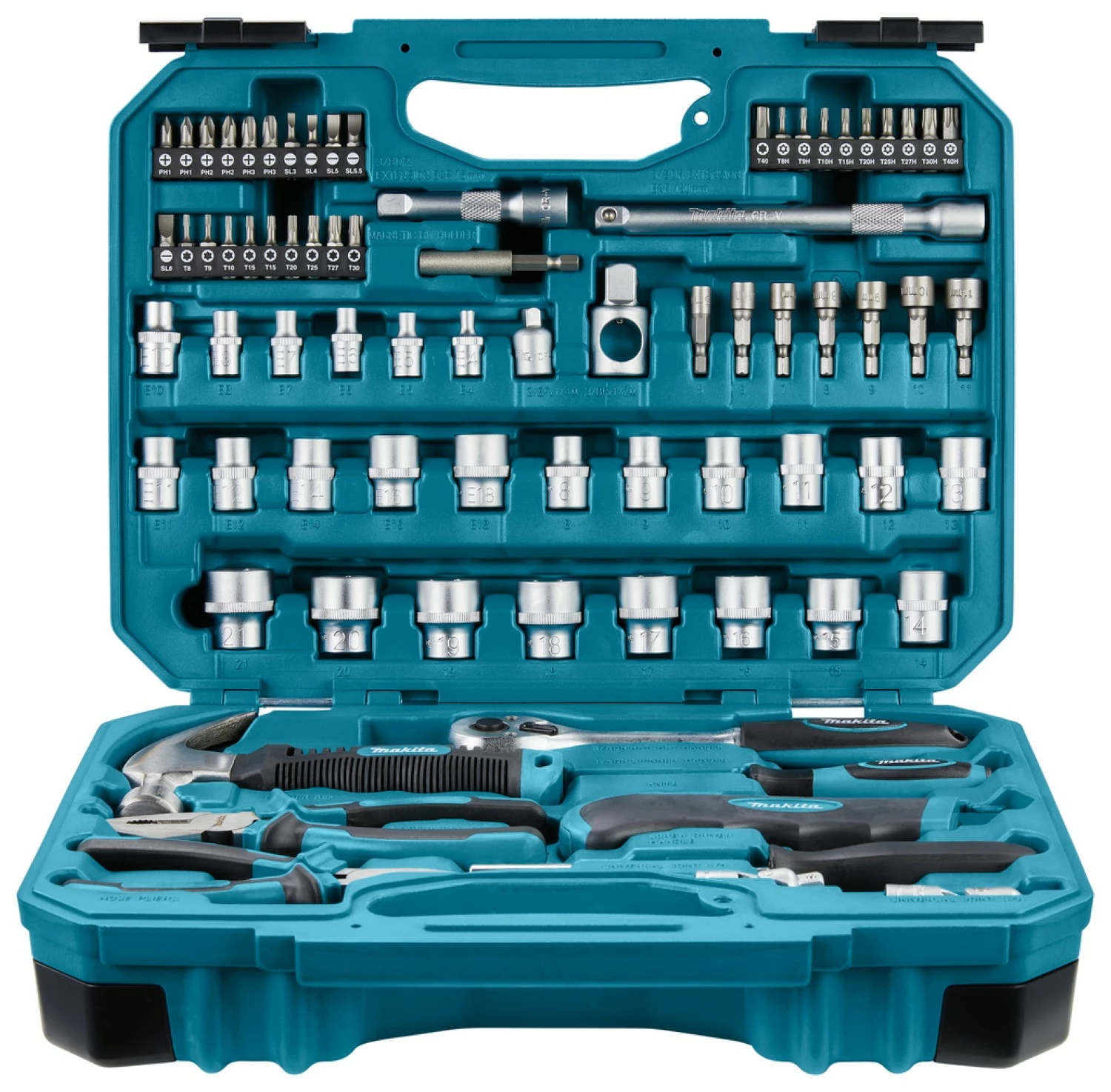 Makita E-10899 Gereedschapset in koffer - 76-delig