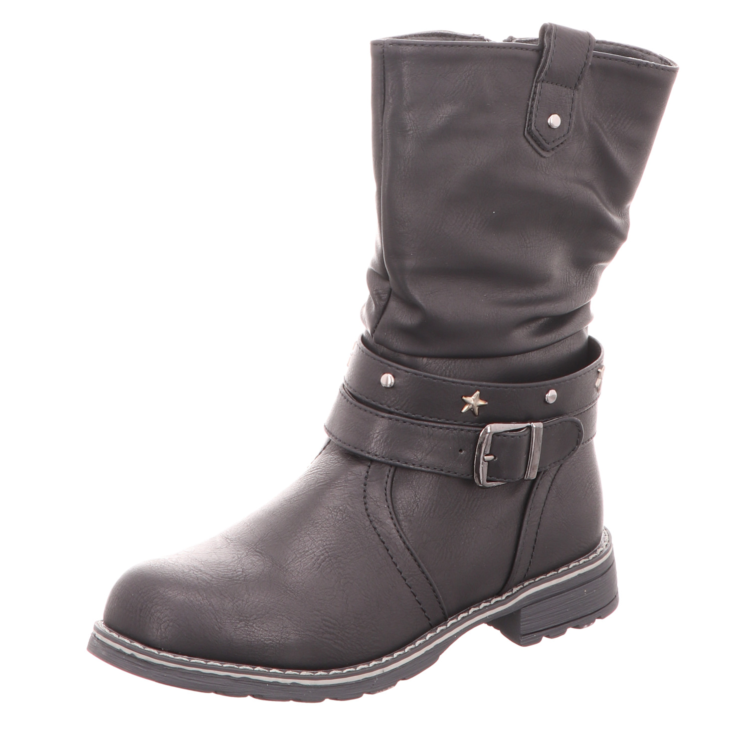 girlZ onlY Mädchen-Schaftstiefel gefüttert Schwarz