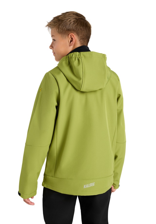 Killtec Softshelljacke »BYS SFTSHLL JCKT OT« 1 Stk. tlg. mit Kapuze Übergangsjacke, Wasserabweisend & Windabweisend, für Kinder