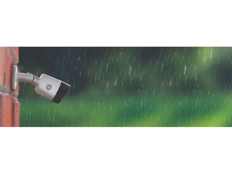 Yale Überwachungsset Outdoor Wi-Fi-Kamera-Kit, 2 Stück CCTV-Kit mit 2 Full-HD-Outdoor-Kameras