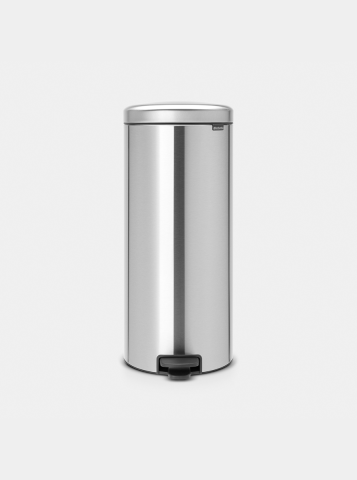 NewIcon Pedaalemmer, 30 liter, kunststof binnenemmer - Matt Steel Fing