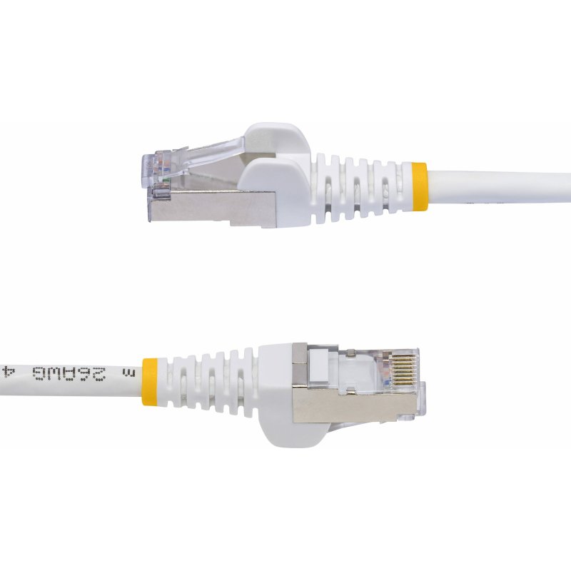StarTech.com Câble Ethernet CAT8 Blanc de 10m, RJ45 Snagless, 25G/40G, 2000MHz, 100W PoE++, S/FTP, Fil de Cuivre Pur 26AWG, LSZH, Cordon de Raccordement Réseau Blindé avec Serre-Câble, Testé par Fluke Channel