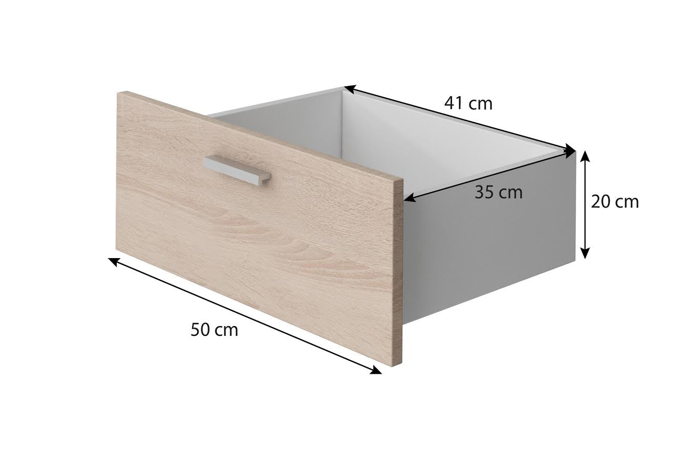 Meubella - Dressoir Dento - Wit - 150 cm