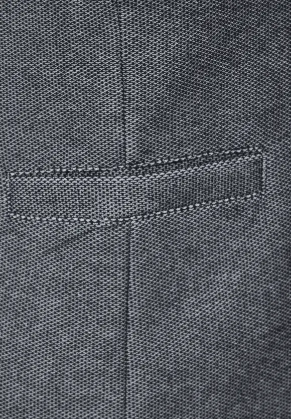 Piqué Blazer - universal blue melange
