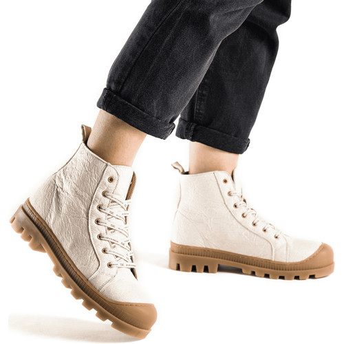 Nae Vegan Shoes - Noah_Pinatex_White Blanco