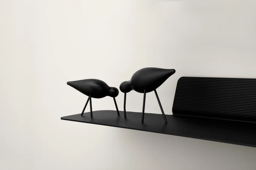 Normann Copenhagen  Jet hylde, sort - 80 cm.