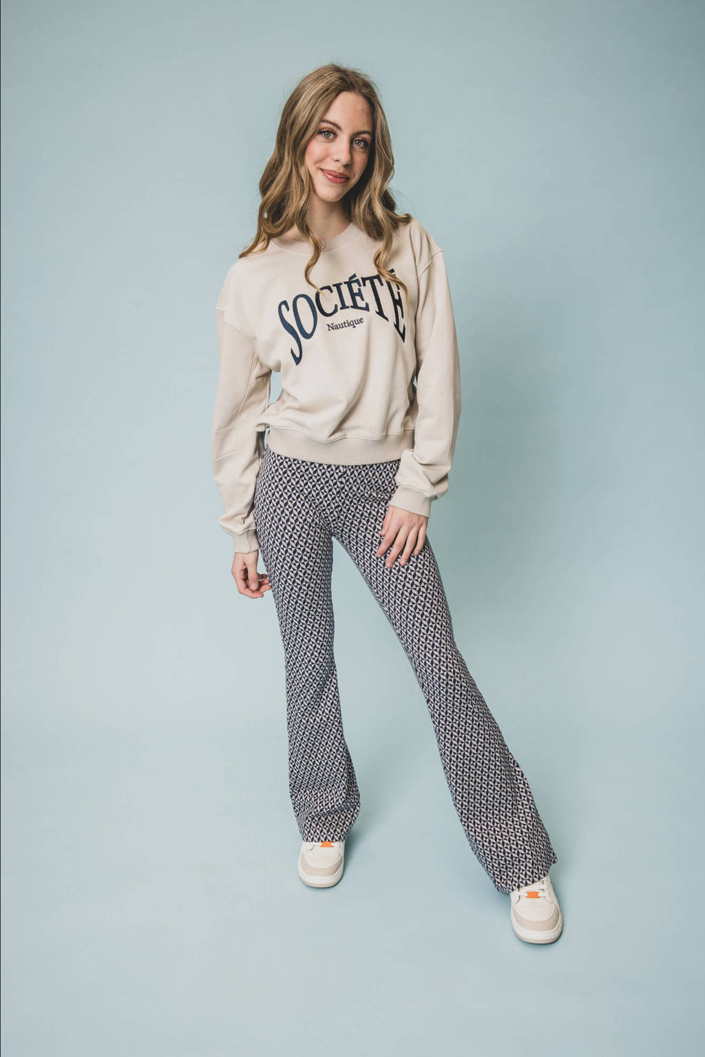 LOOXS flared flared broek blauw