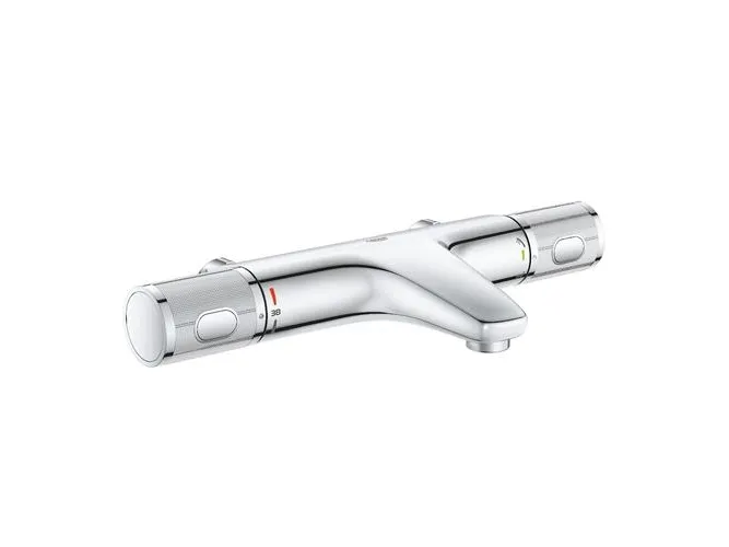 GROHE Grohtherm 1000 Performance, Krom, Metal, Væg, Drejeventiler, Dobbelt, 1/2