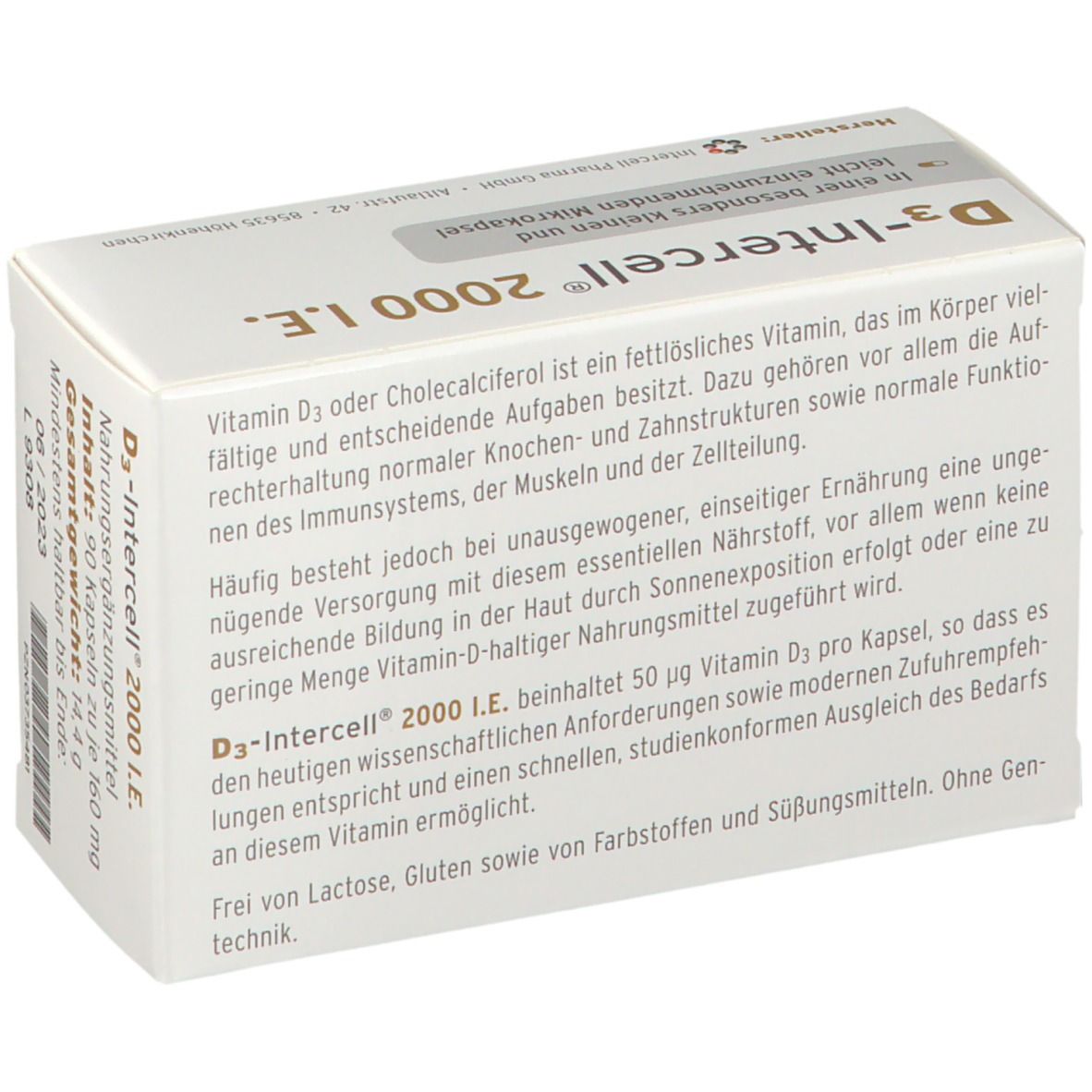 D3-INTERCELL 2.000 I.E. Kapseln