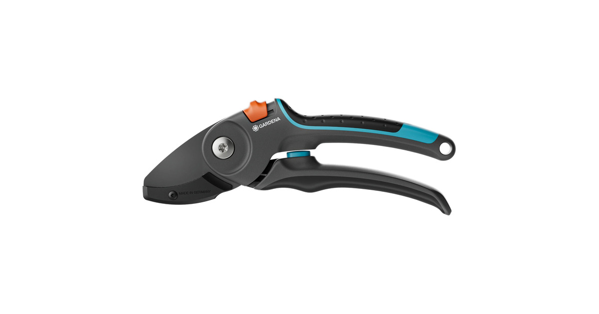 GARDENASnoeischaar PremiumCut Pro​ voor droog hout met aambeeldsnede  (Grijs/turquoise, 24 mm snoeidiameter)