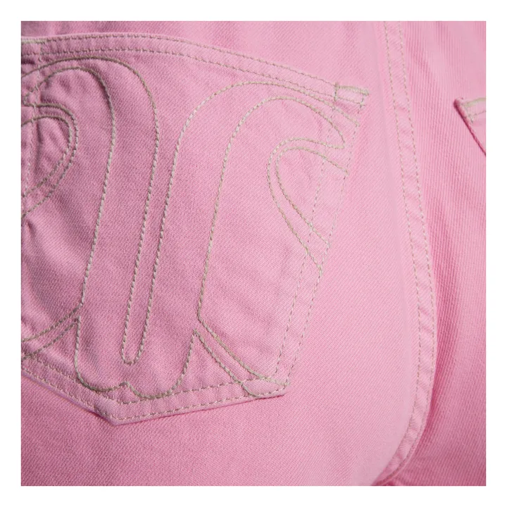 Alma Deia Short Effiloché Denim en Coton Bio | Rose bonbon