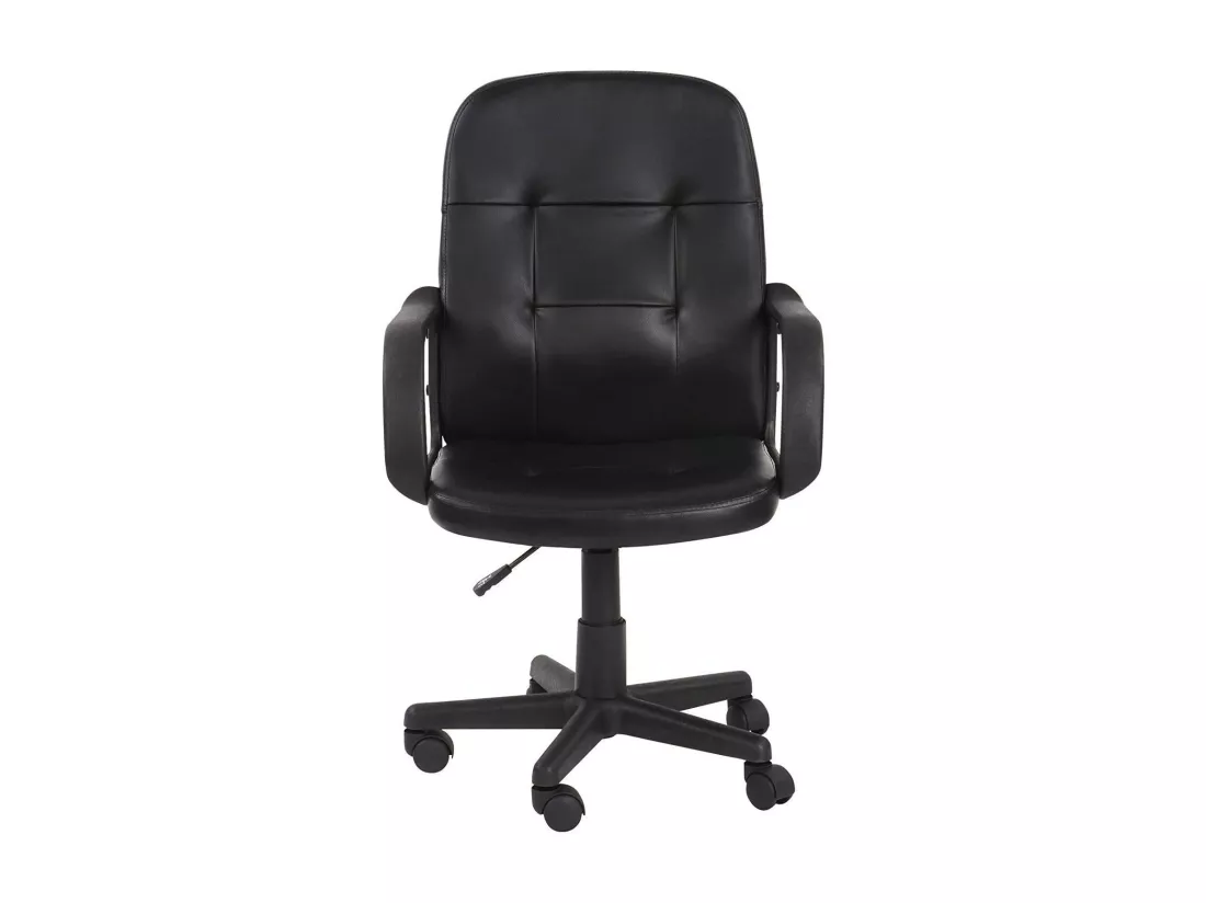 Chaise de bureau pivotante noire 60 x 55.5 x 106 cm 01_0000082