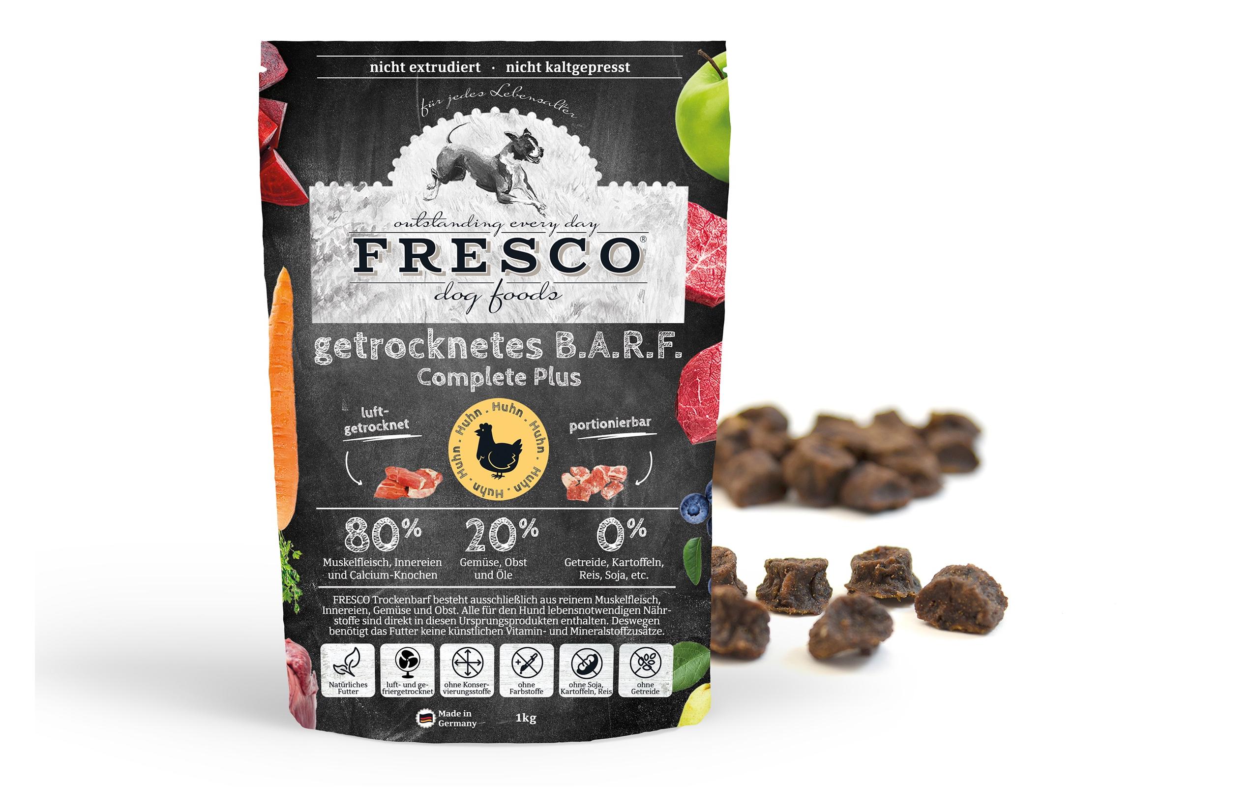 Trockenfutter BARF Complete Plus Huhn, 1 kgLuftgetrocknetes BARF Futter für Hunde