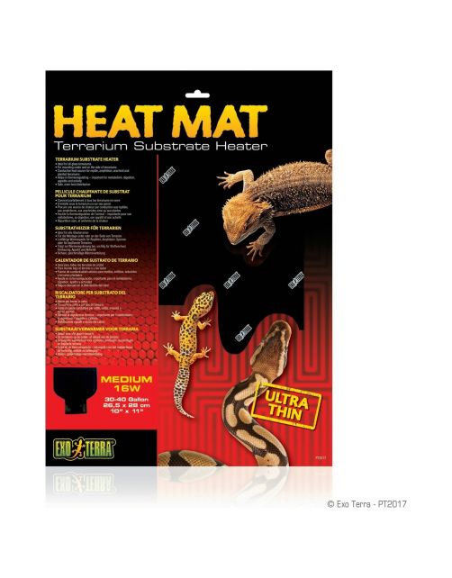 Exo Terra Heat Mat Substraatverwarmer - Verwarming - 26.5x28 cm 16 Watt