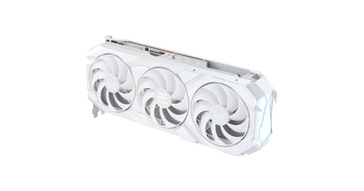 PowerColorRadeon RX 9070 XT Red Devil Spectral White 16GB GDDR6 grafische kaart  (Wit, RDNA4, GDDR6, 3x DisplayPort, 1x HDMI)