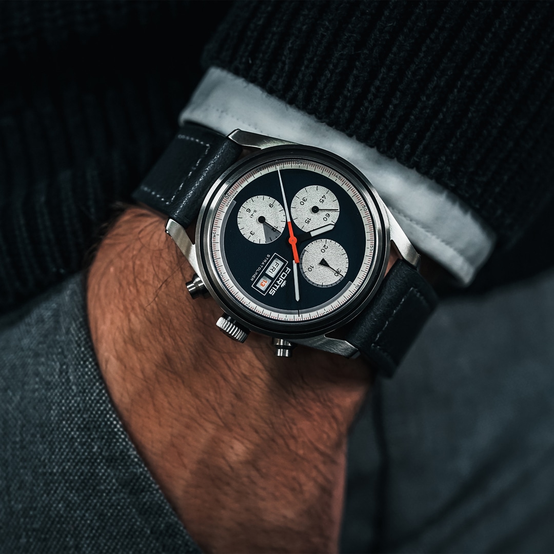 Fortis Stratoliner S-41 Blue Japan Aviator Strap